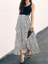 Plus Size Slit Floral printing Skirt Sai Feel